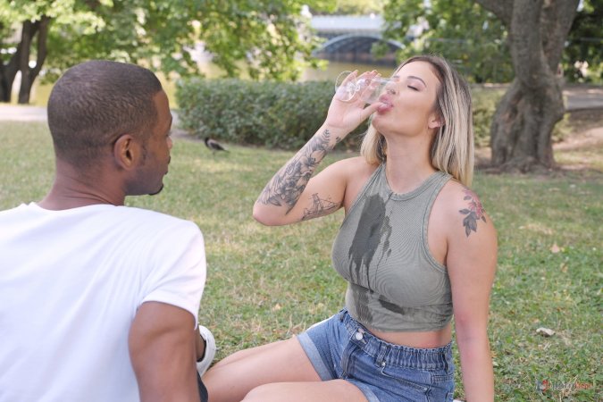 Ria Sunn sucks Darrell off then fucks with dend whos friend for 2 cock blowjob — Ria Sunn, Darrell Deeps & Jesus Reyes #3