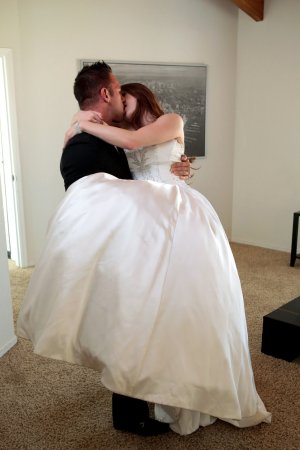 Veronica Vain pre-wedding passion ignites with Johnny as they explore each others desires in a steamy living room scene — Veronica Vain & Johnny Castle #5