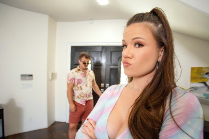 Alison Rey takes every inch deepthroat and anal with moans as cum floods her tits and face — Alison Rey & Robby Apples #7