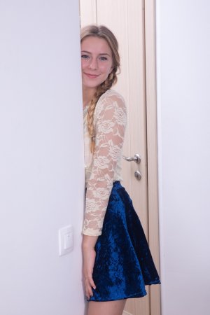 Elison slowly undresses for a lonely solo masturbation with her sex toy — Elison #1